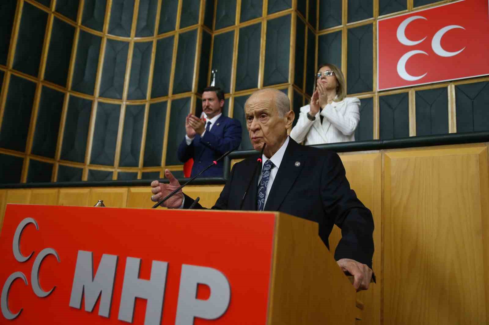 MHP GENEL BAŞKAN BAHÇELİ, PARTİSİNİN TÜRKİYE BÜYÜK MİLLET MECLİSİNDE GERÇEKLEŞTİRİLEN