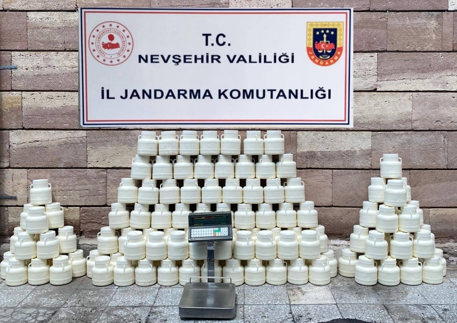 Nevşehir’de içeriği değiştirilmiş 492 kilo peynir yakalandı