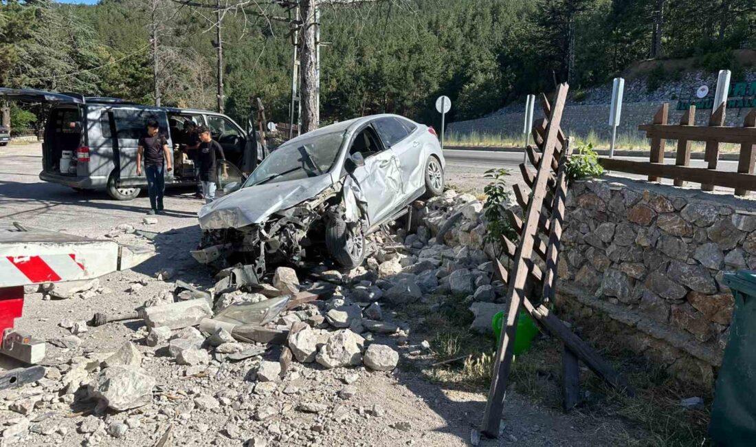 AFYONKARAHİSAR’DA KONTROLDEN ÇIKAN OTOMOBİLİN