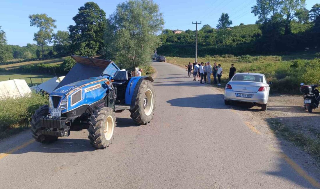 SAKARYA’NIN KAYNARCA İLÇESİNDE TRAKTÖR