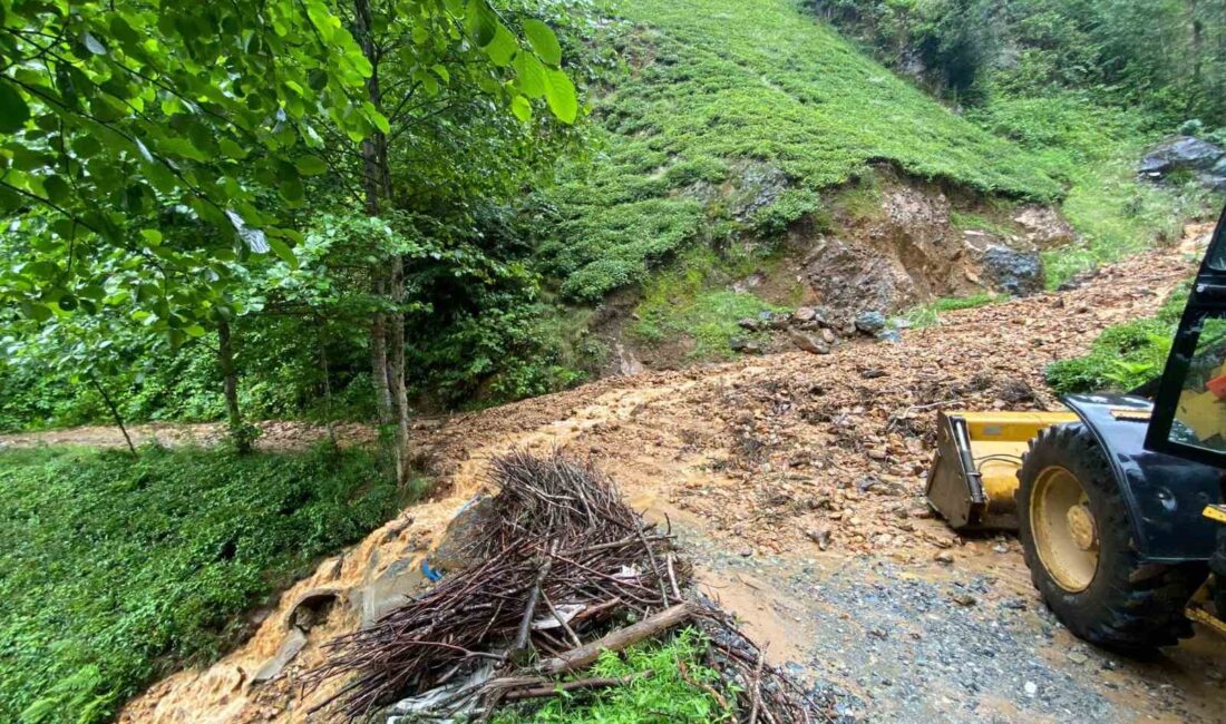 RİZE’DE SAĞANAK YAĞIŞLARIN ARDINDAN