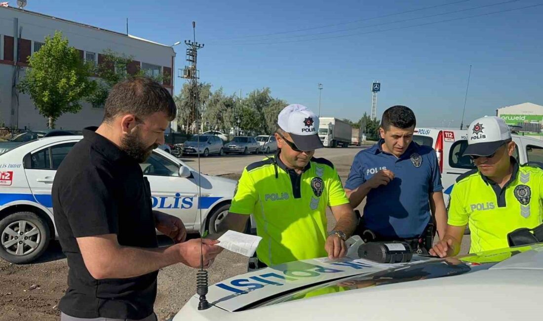 AKSARAY’DA SAHTE PLAKAYLA TRAFİĞE