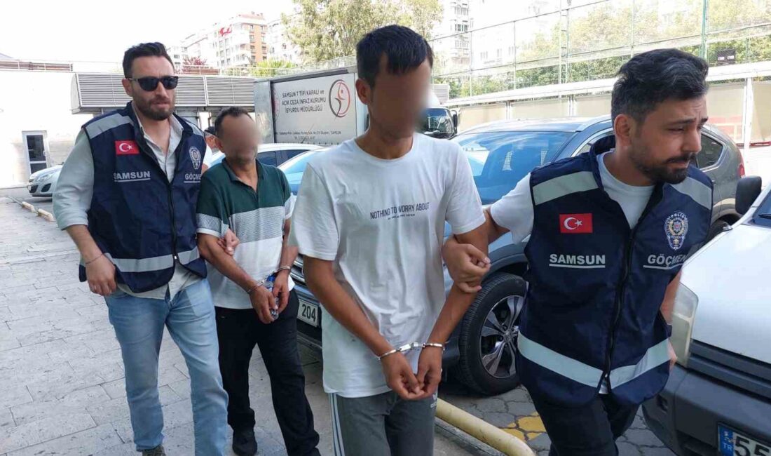 SAMSUN'DA GÖÇMEN KAÇAKÇISI OPERASYONUNDA