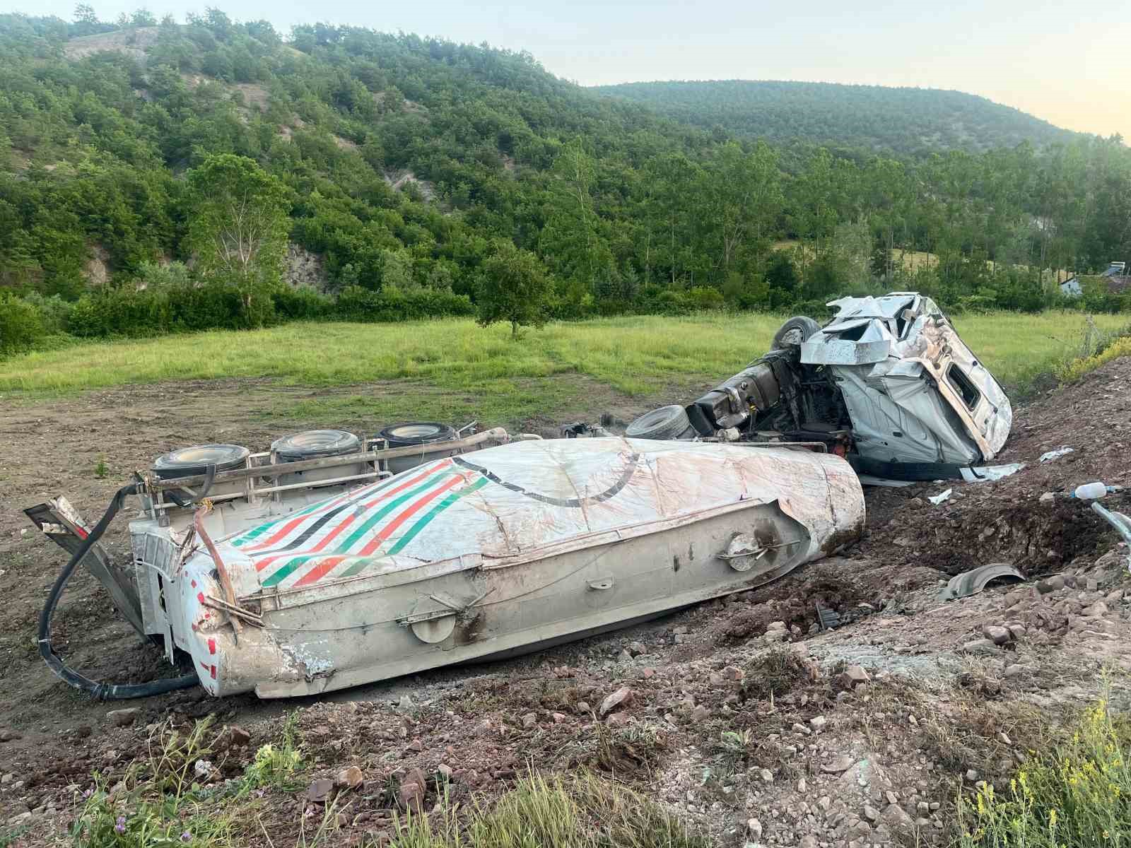 Samsun’da tanker kazası: 1 yaralı