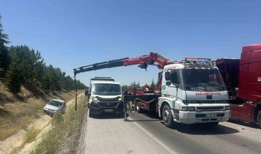 AFYONKARAHİSAR’DA KONTROLDEN ÇIKARAK ŞARAMPOLE