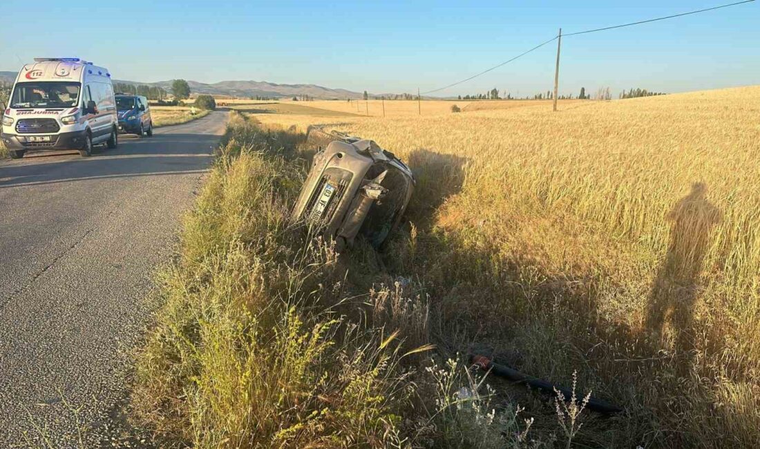 AFYONKARAHİSAR’DA TAKLA ATIP ŞARAMPOLE