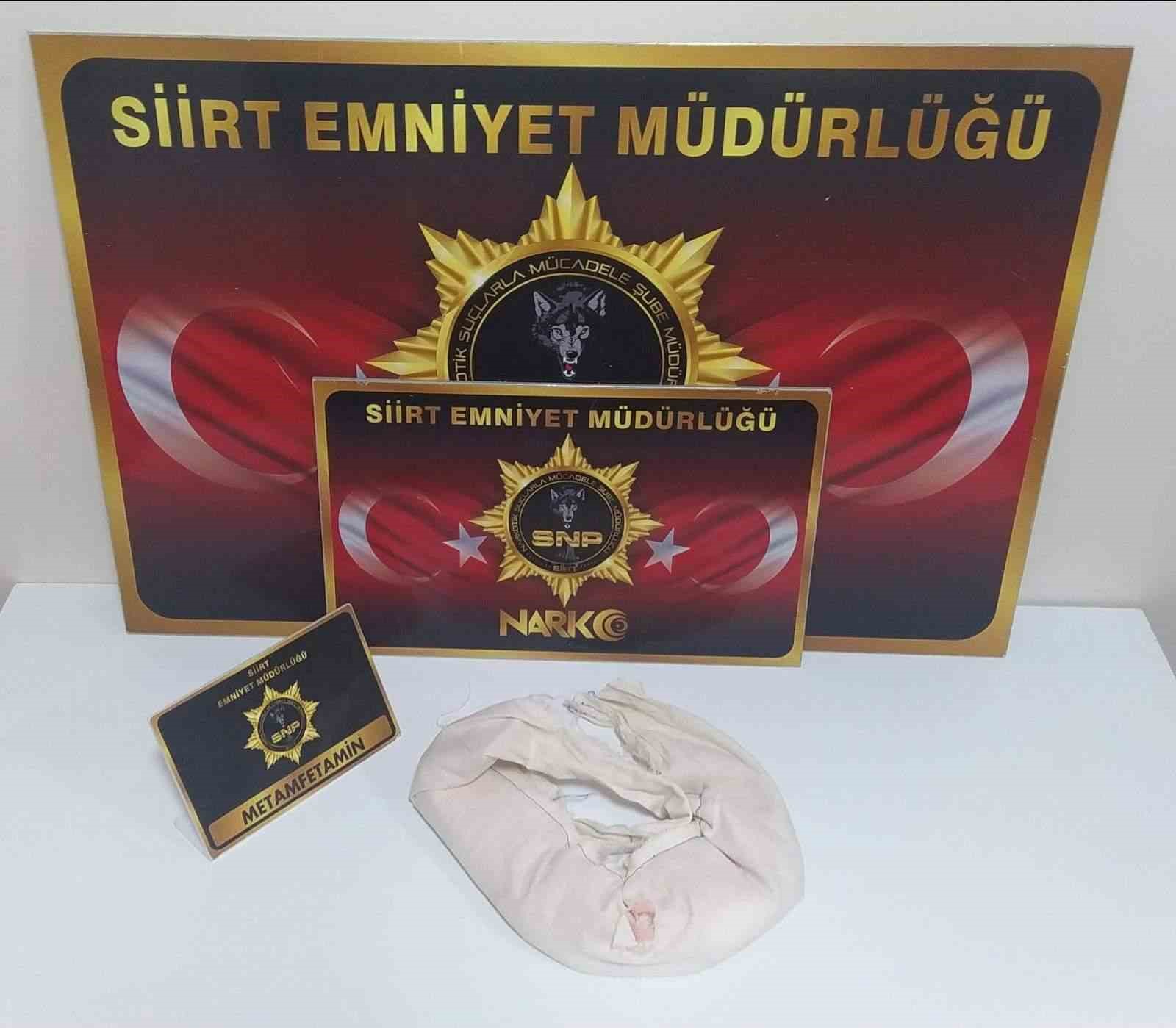 Siirt’te 491 gram metamfetamin ele geçirildi