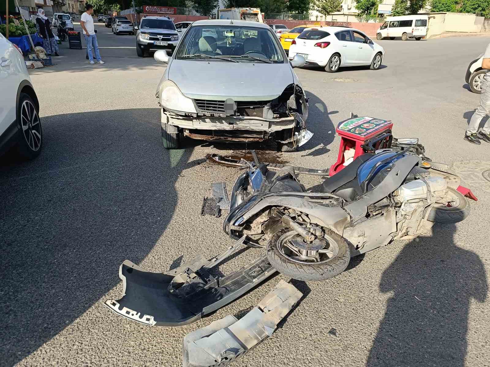 Siirt’te otomobilin çarptığı motosiklet sürücüsü yaralandı