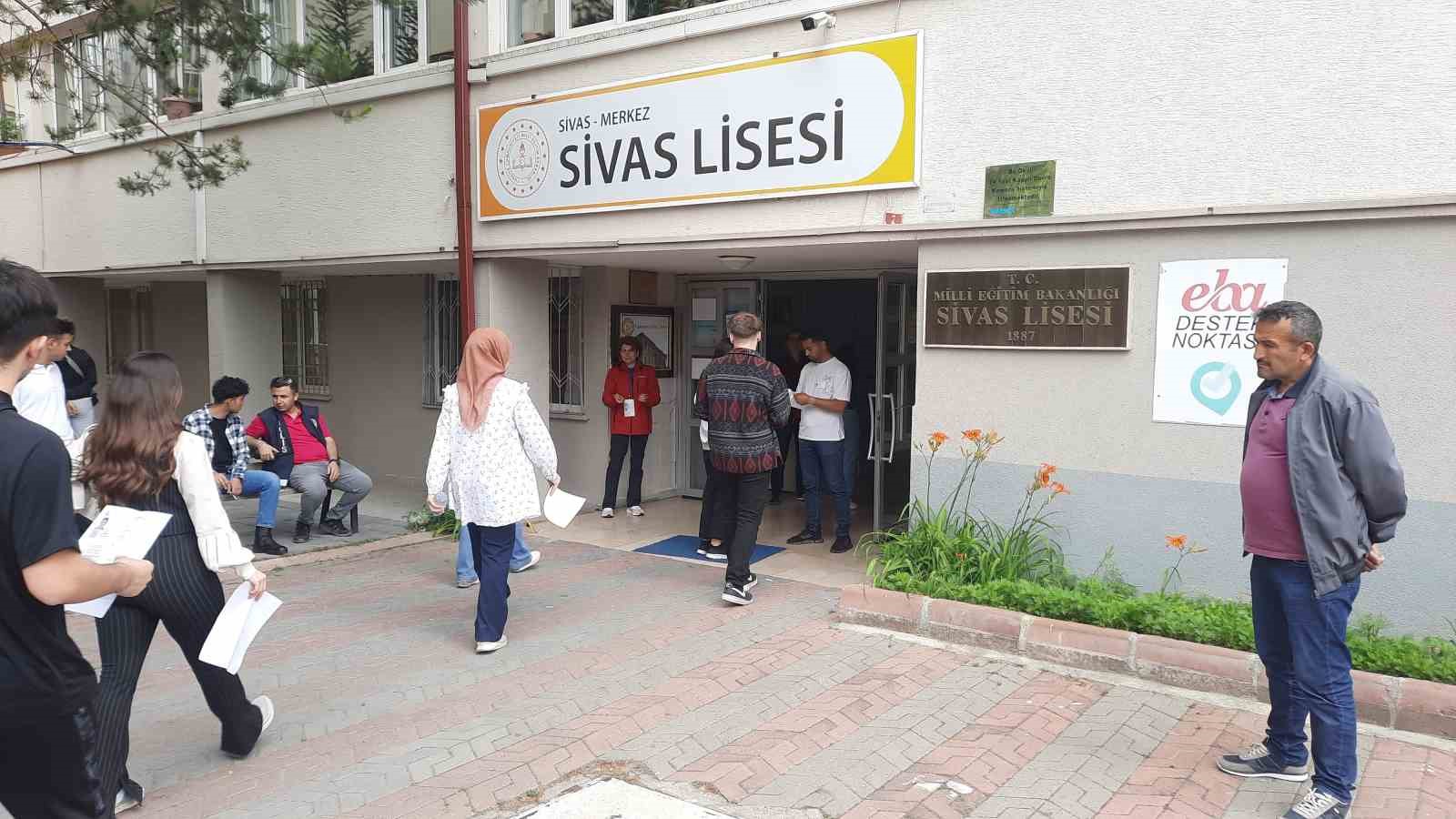 Sivas’ta AYT heyecanı