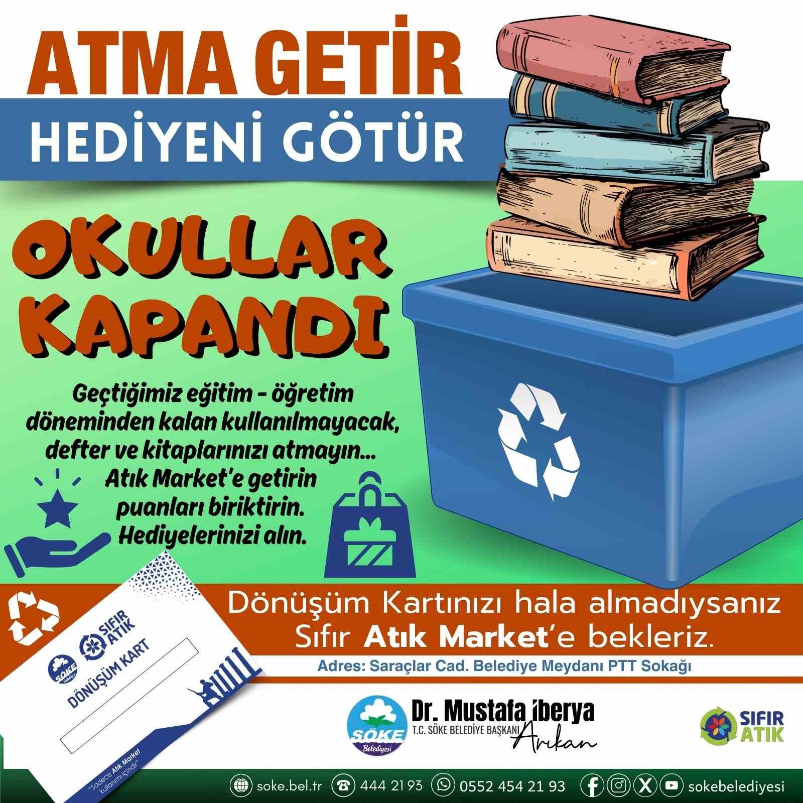 Söke Belediyesi’nden Kağıt Atıkları Toplama Kampanyası