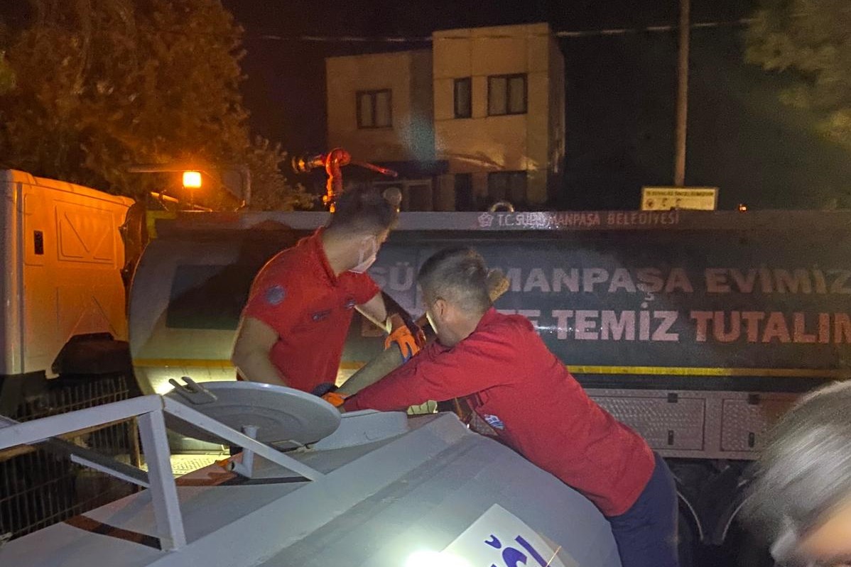 Süleymanpaşa Belediyesi’nden Çanakkale yangınlarına müdahalede destek oldu