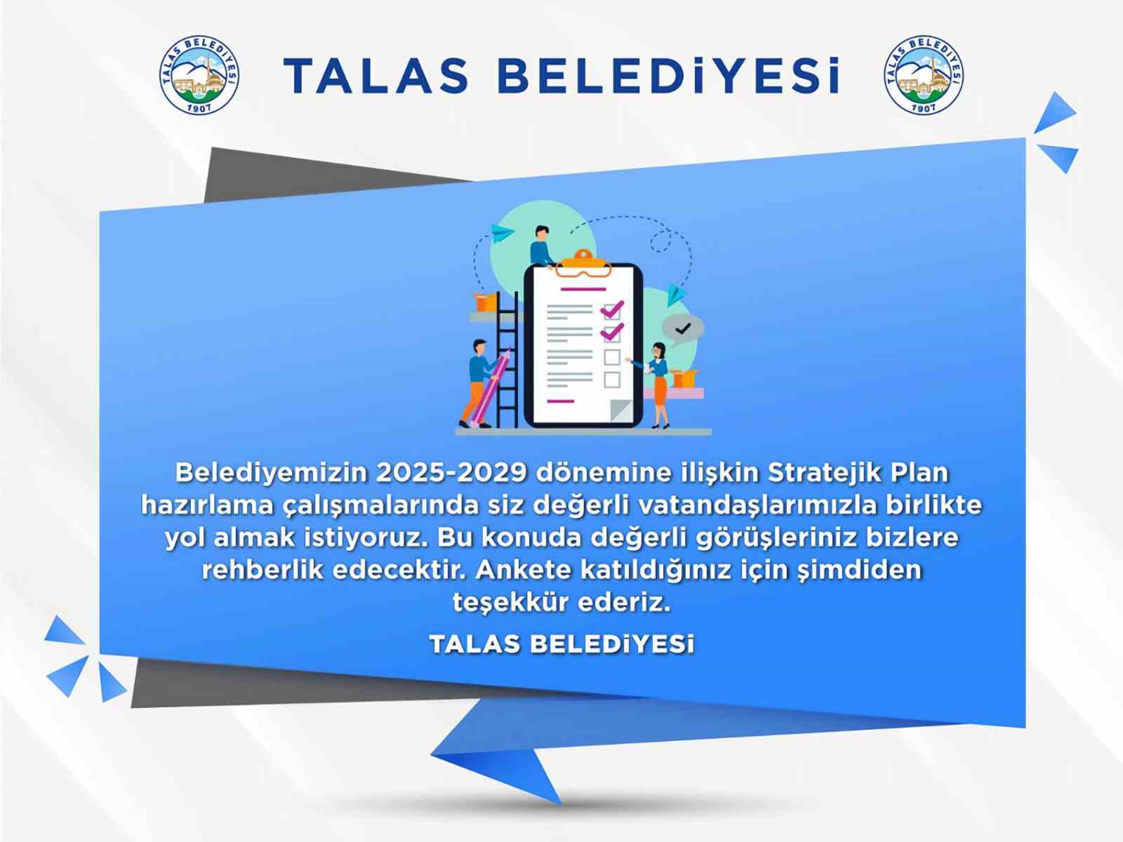 Talas’ta stratejik planlama için anket