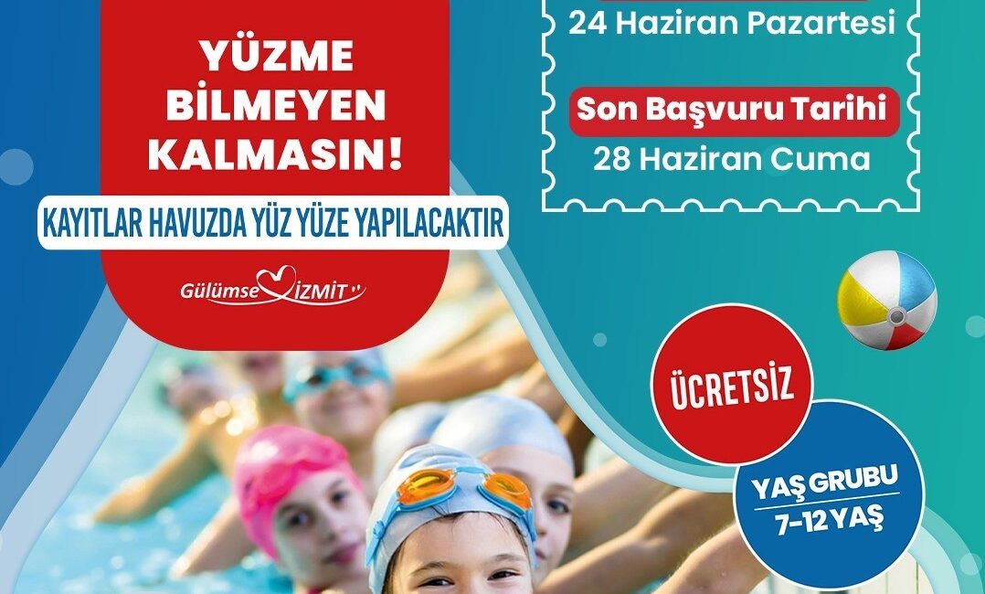 İZMİT BELEDİYESİ'NİN YÜZME BİLMEYEN