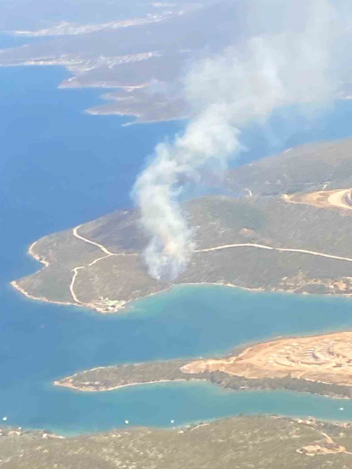 Urla’da orman yangını