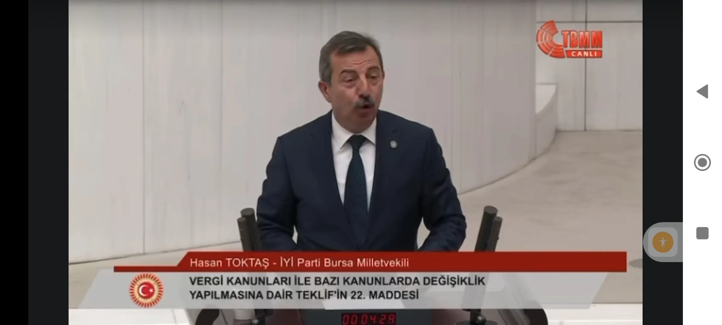 İYİ Parti Bursa Milletvekili Hasan Toktaş “İnegöl çalışmaktadır İnegöl üretmektedir, karşılığında İnegöl İl olmalıdır”