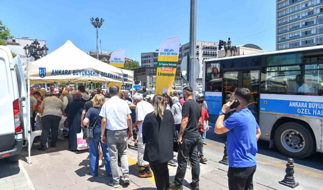 ANKARA BÜYÜKŞEHİR BELEDİYESİ (ABB), NÜFUS YOĞUNLUĞUNUN FAZLA OLDUĞU NOKTALARINDA ÜCRETSİZ