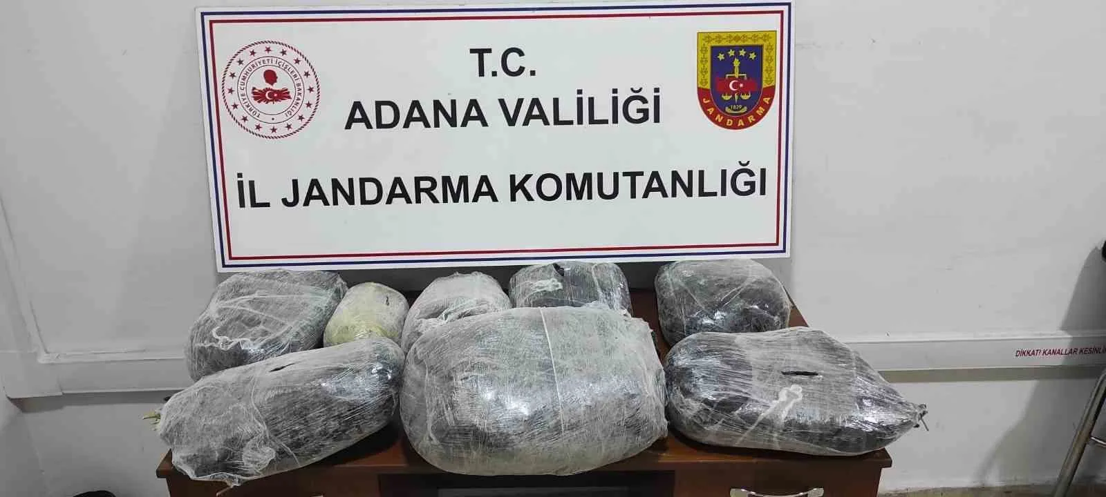 Adana’da 24 kilo 850 gram esrar ele geçirildi