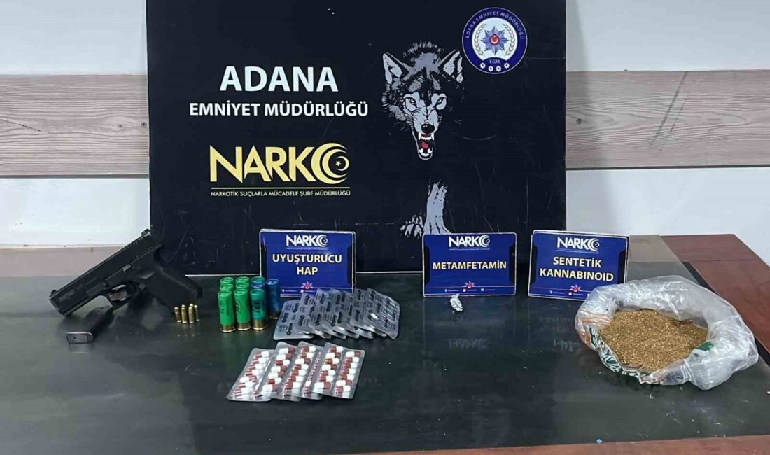 ADANA’DA NARKOTİK POLİSLERİ BİR