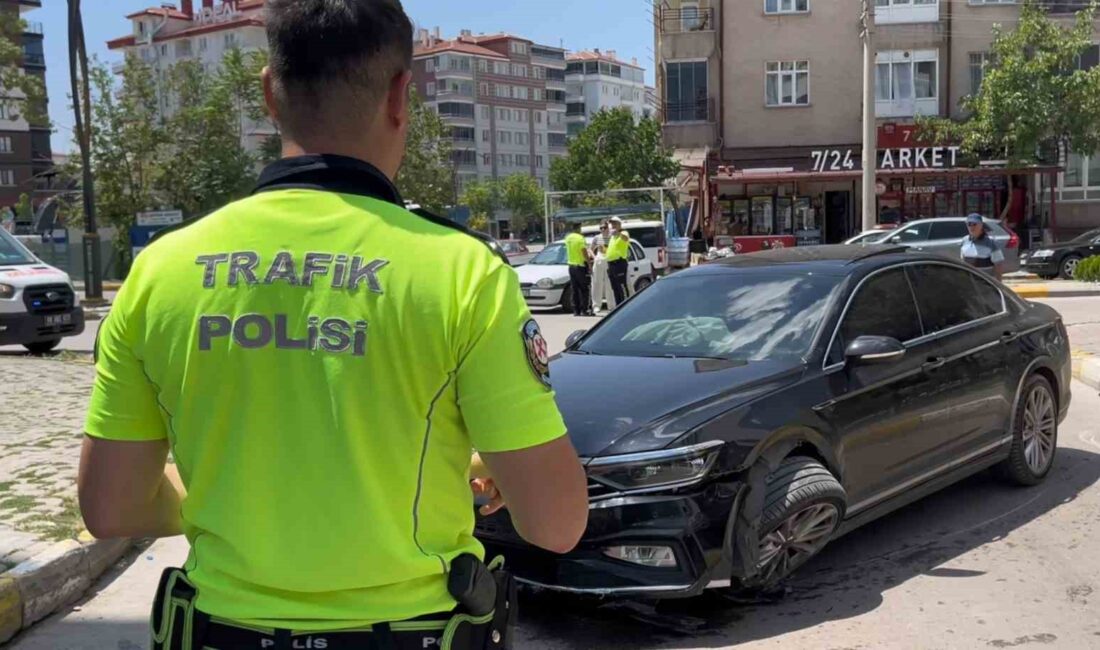 AKSARAY’DA ANİDEN YOLA ÇIKAN