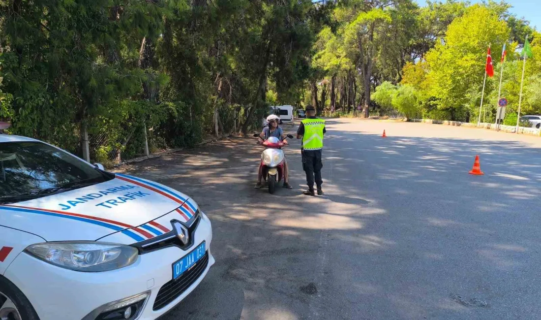 ANTALYA’DA JANDARMANIN MOTOSİKLETLERE YÖNELİK