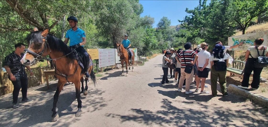 Atlı jandarma timleri Ihlara Vadisinde