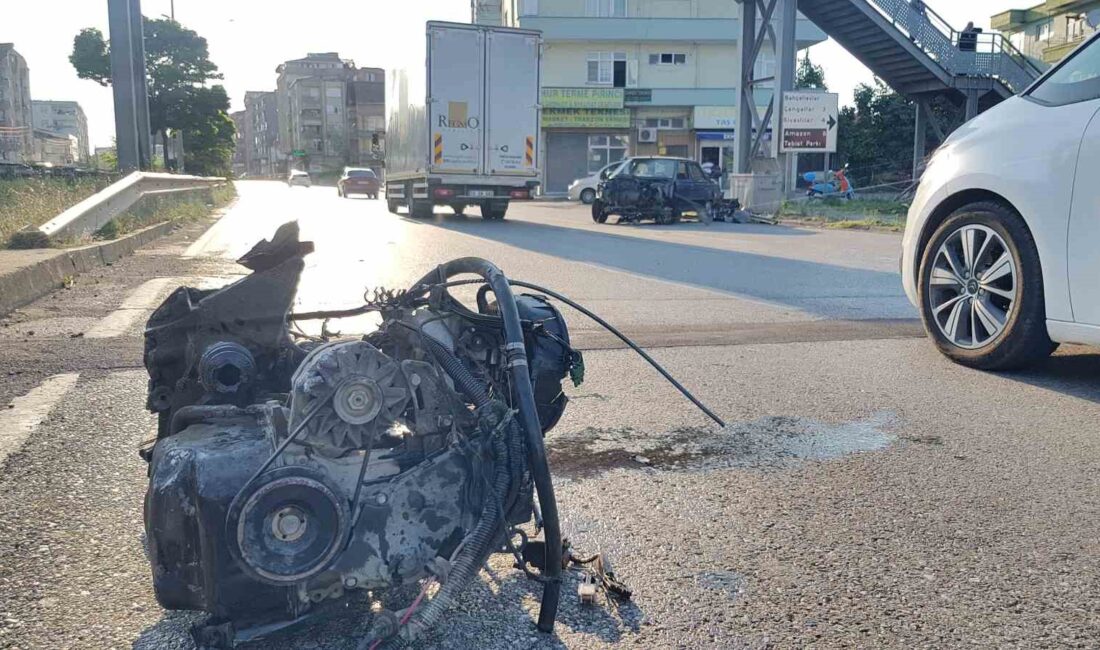 SAMSUN’DA KONTROLDEN ÇIKARAK YOL