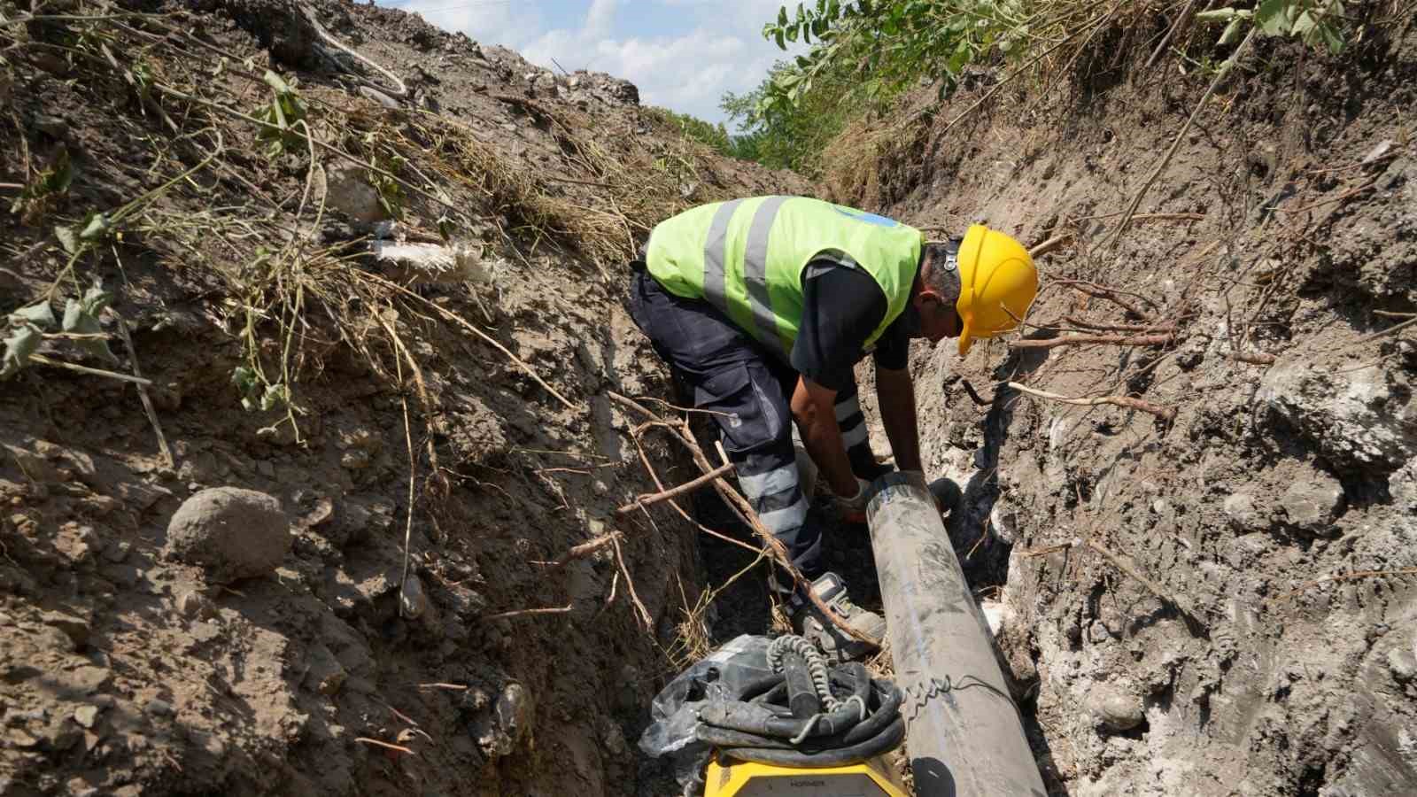 Büyükşehir Belediyesi Savaştepe’de içme suyu çalışmalarına devam ediyor