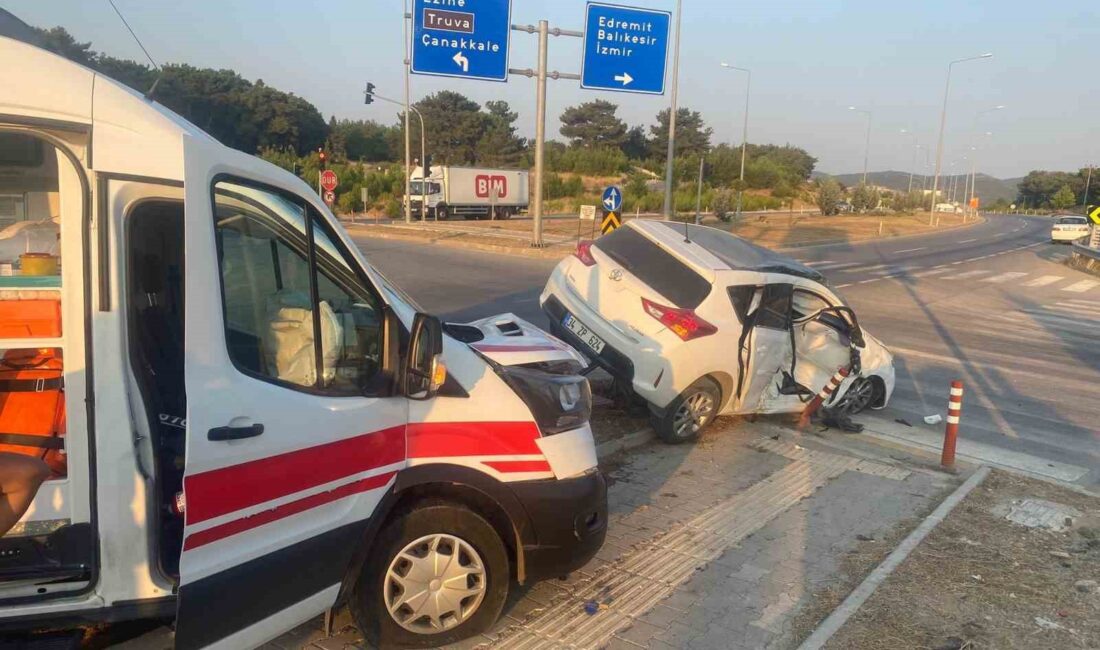 ÇANAKKALE’NİN AYVACIK İLÇESİNDE AMBULANS