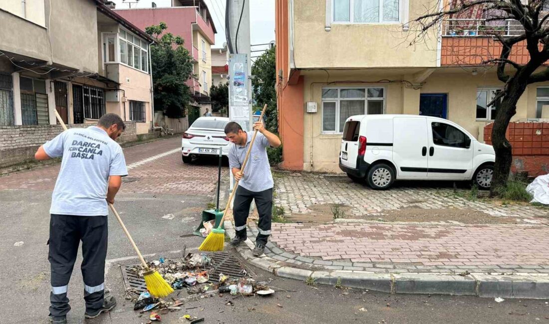 DARICA BELEDİYESİ, ŞİDDETLİ YAĞIŞLARLA