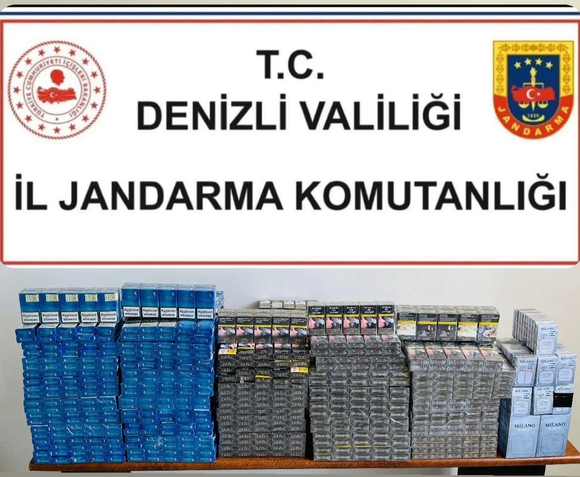 Denizli’de 200 karton kaçak sigara ele geçirildi