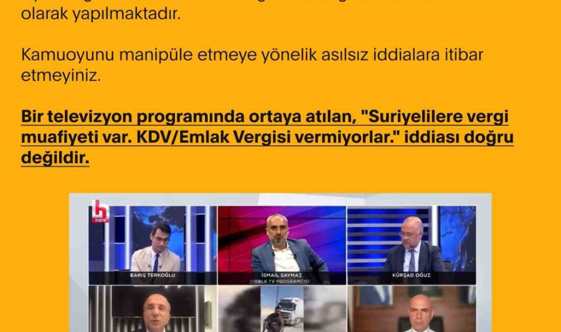 CUMHURBAŞKANLIĞI İLETİŞİM BAŞKANLIĞI DEZENFORMASYONLA MÜCADELE MERKEZİ (DMM), BİR TELEVİZYON PROGRAMINDA