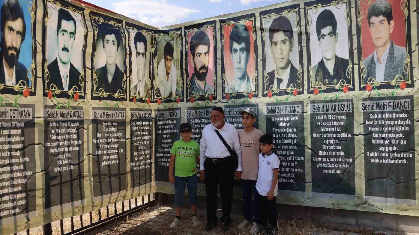 Diyarbakır’da terör örgütü PKK’nın şehit ettiği 2’si çocuk 10 kişi anıldı