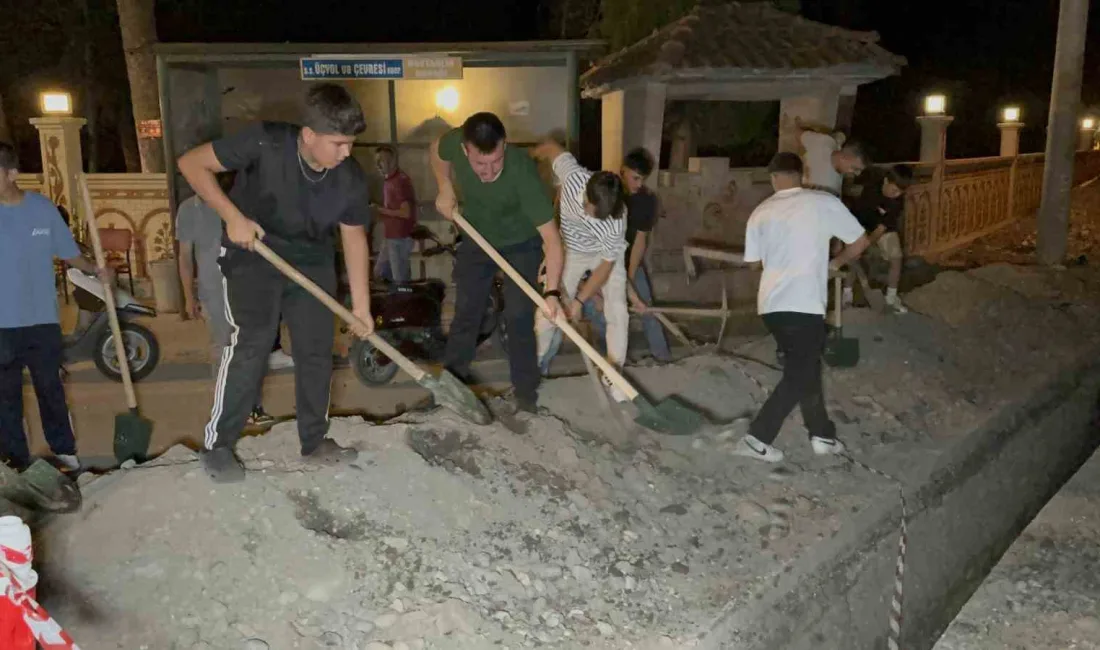 DÜZCE’DE KÖYDEN GEÇEN DOĞALGAZ