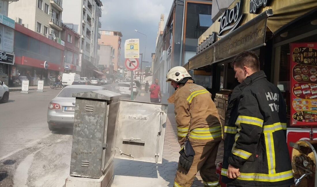 HATAY’DA ELEKTRİK PANOSUNDA MEYDANA