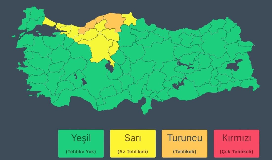 METEOROLOJİ GENEL MÜDÜRLÜĞÜ'NDEN YAPILAN