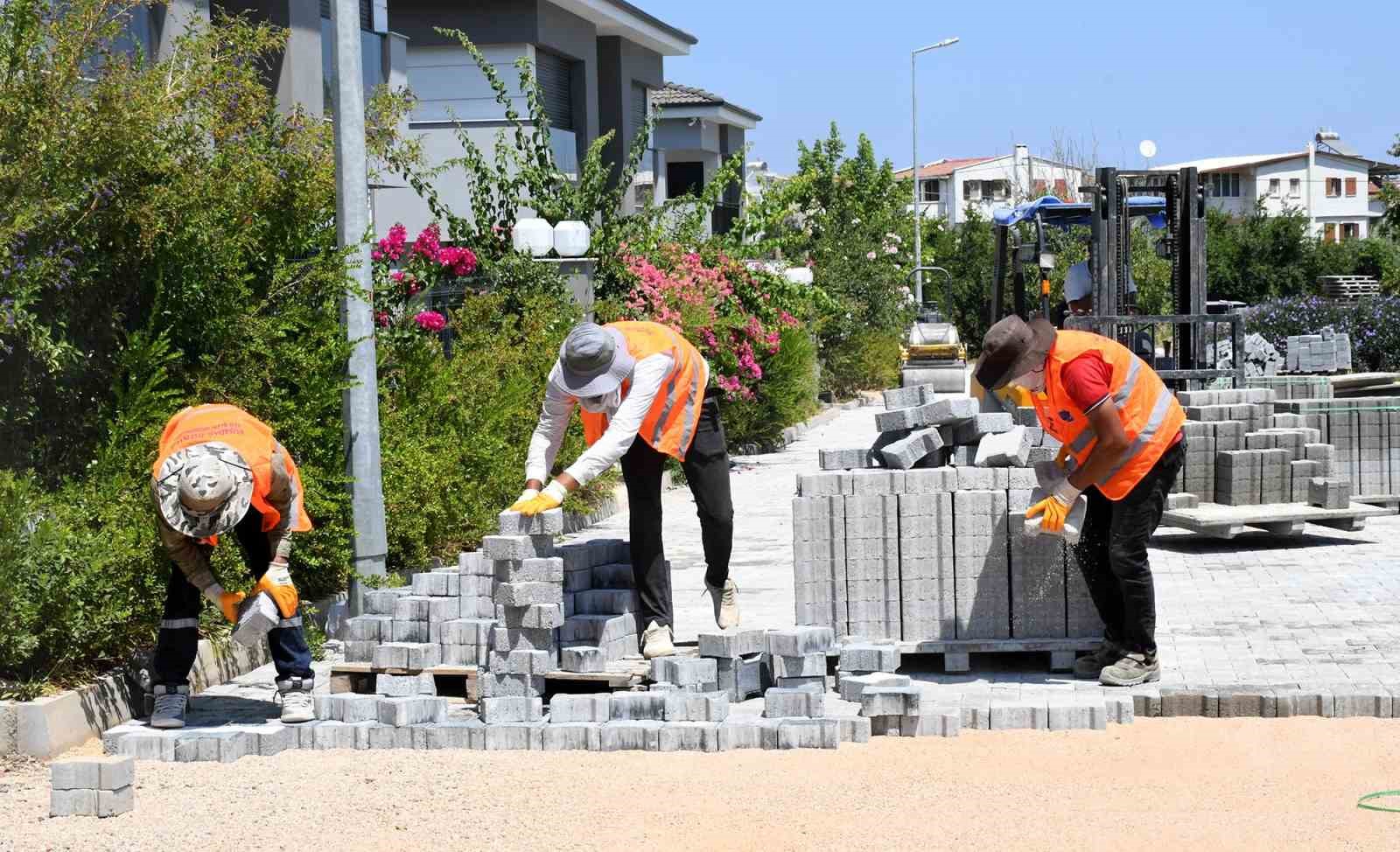 Güzelçamlı Mahallesi’nde üstyapı yatırımları hız kesmiyor