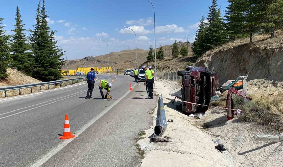 KONYA'DA SÜRÜCÜNÜN KONTROLÜNDEN ÇIKAN