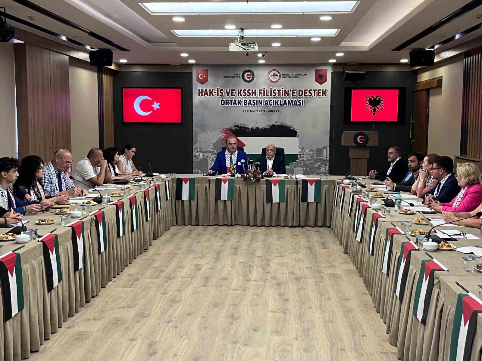 HAK İŞÇİ SENDİKALARI KONFEDERASYONU (HAK-İŞ) VE ARNAVUTLUK İŞÇİ SENDİKALARI KONFEDERASYONU