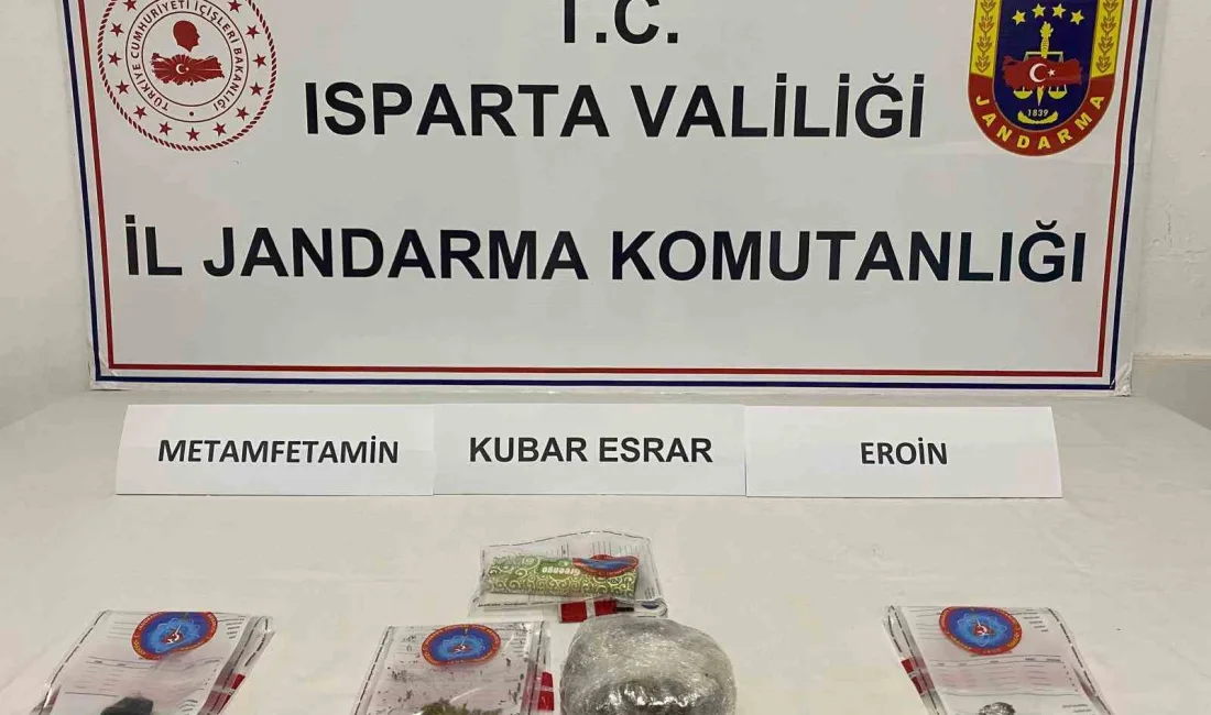 ISPARTA’DA JANDARMA EKİPLERİNCE UYUŞTURUCUYLA