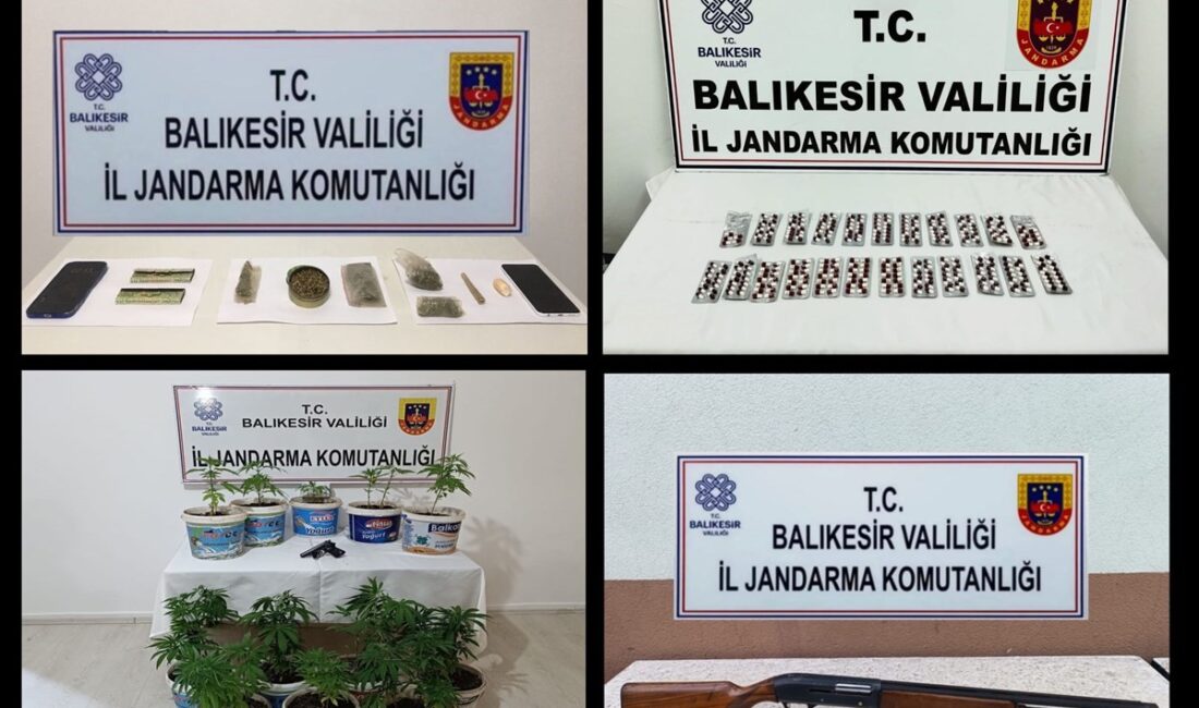 BALIKESİR’DE JANDARMA EKİPLERİ UYUŞTURUCU