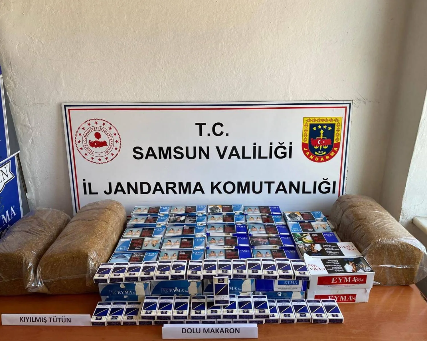 Jandarmadan kaçak makaron operasyonu