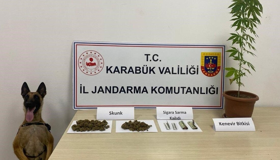 KARABÜK’TE YAKLAŞIK YARIM KİLO