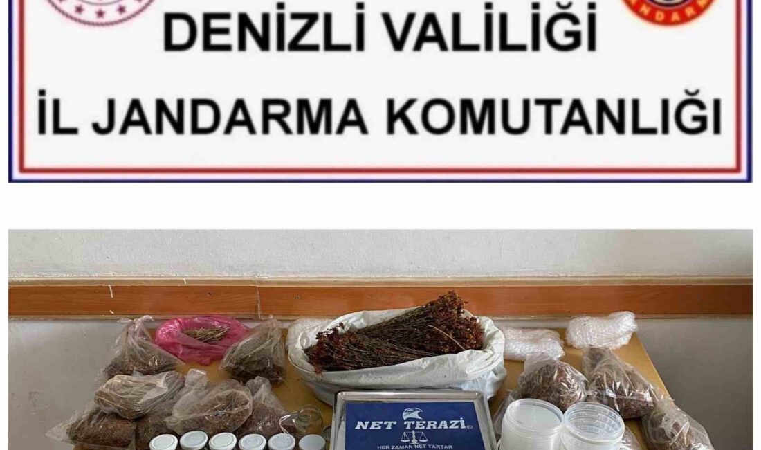 DENİZLİ’DE EVİNDE KARIŞIMLAR HAZIRLAYARAK