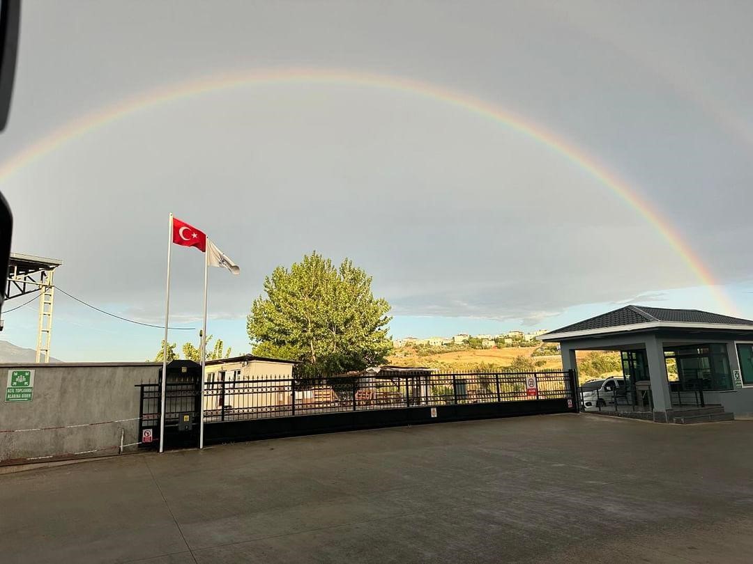 Kahramanmaraş’ta gökkuşağı şöleni