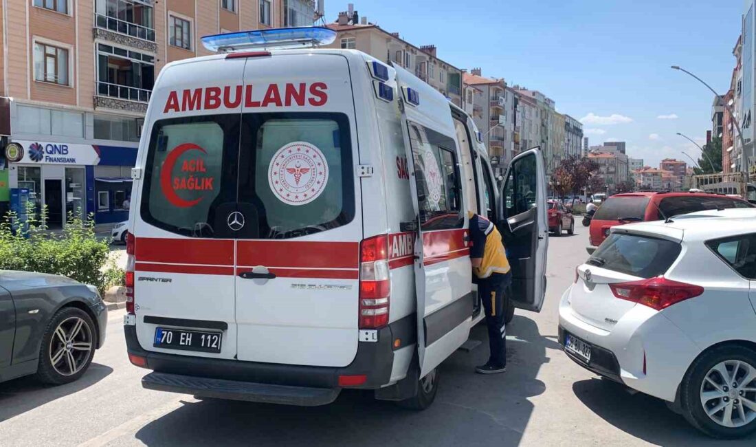 KARAMAN’DA KONTROLDEN ÇIKARAK DEVRİLEN