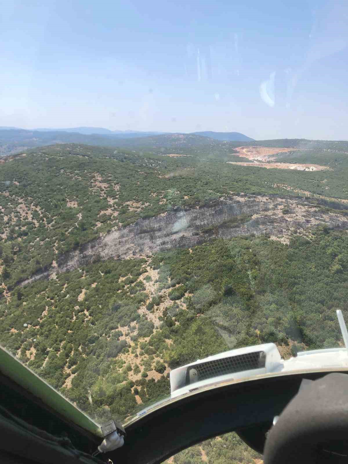 Menteşe Yerkesik Mahallesindeki yangını kontrol altına alındı