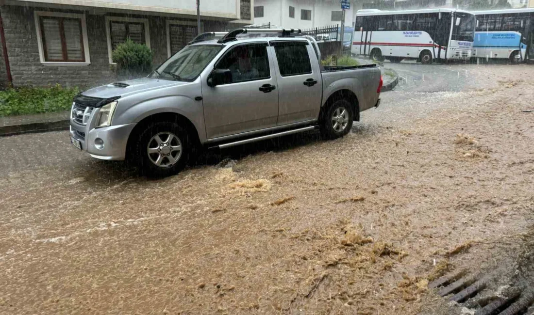 RİZE’DE ŞİDDETLİ YAĞMUR SONUCU