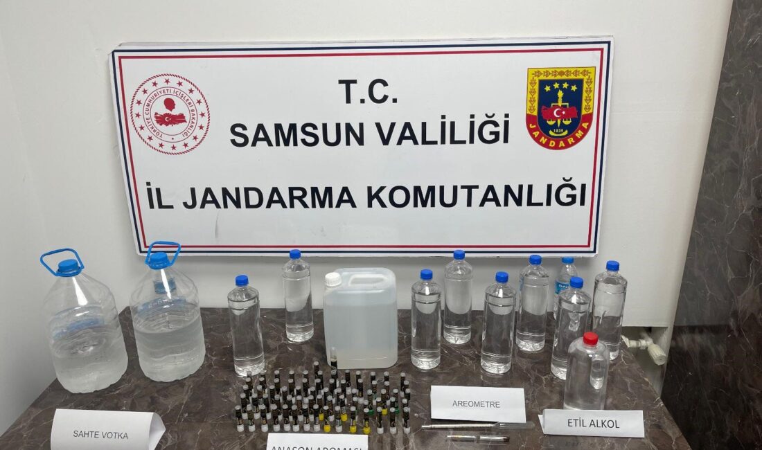 SAMSUN'DA SAHTE ALKOLÜ İÇKİ