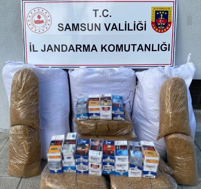 SAMSUN'DA JANDARMA EKİPLERİ KAÇAK