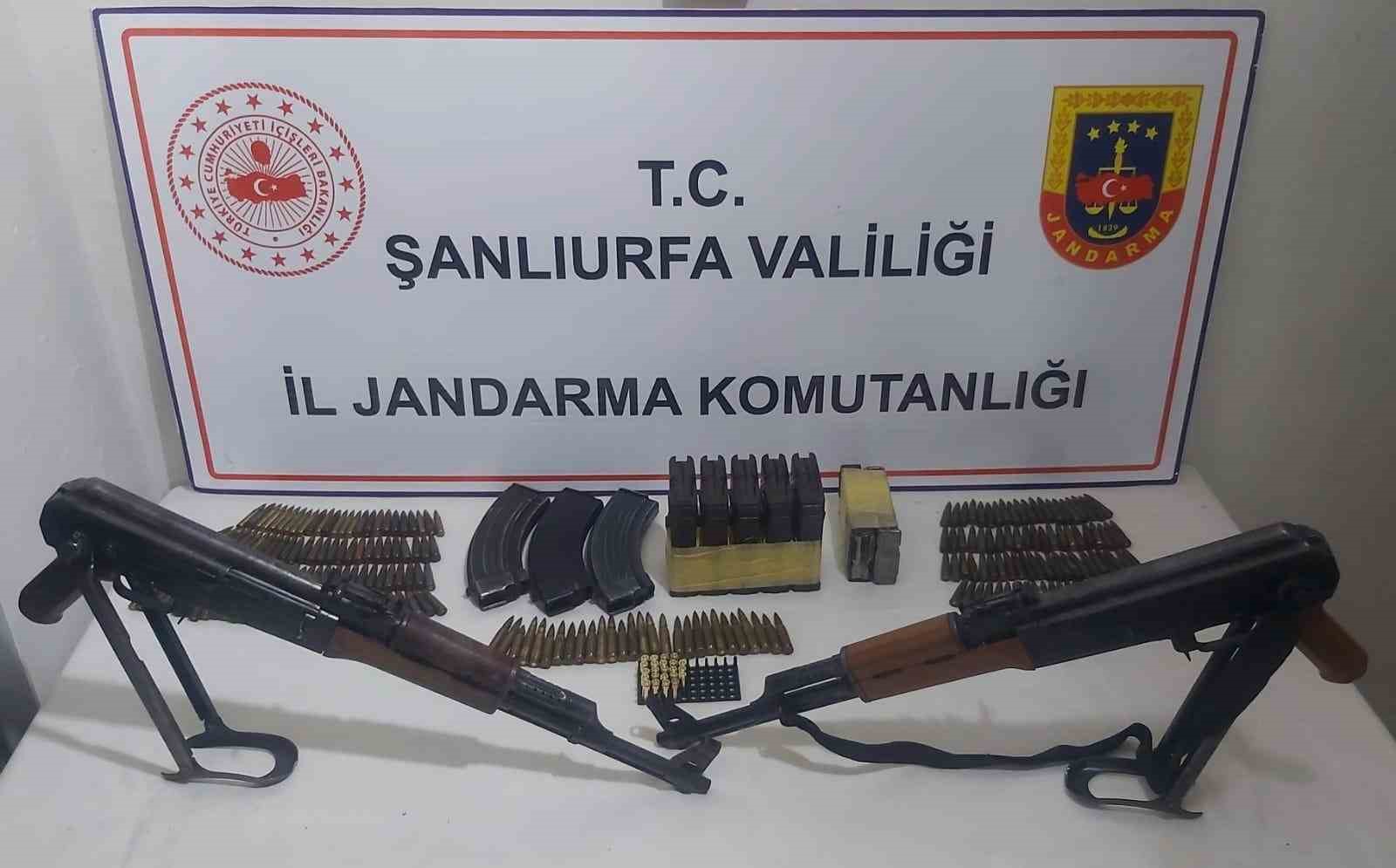 Şanlıurfa’da uzun namlulu silahlar ele geçirildi